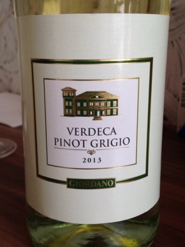 乔丹诺维戴卡灰皮诺混酿干白Giordano Verdeca Pinot Grigio