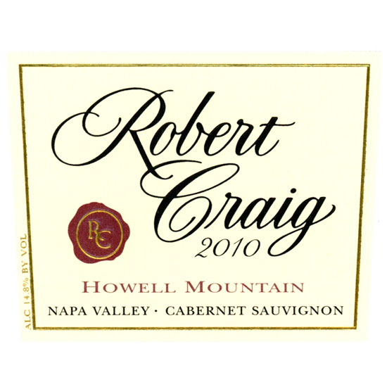 克雷格豪厄尔山赤霞珠干红Robert Craig Howell Mountain Cabernet Sauvignon