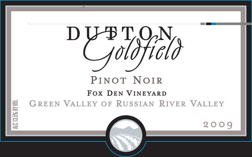 达顿金地街道庄园黑皮诺干红Dutton Goldfield Fox Den Vineyard Pinot Noir