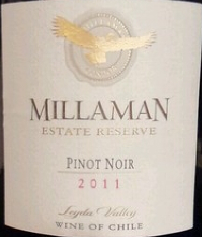 金鹰庄园珍藏黑皮诺干红Millaman Estate Reserve Pinot Noir