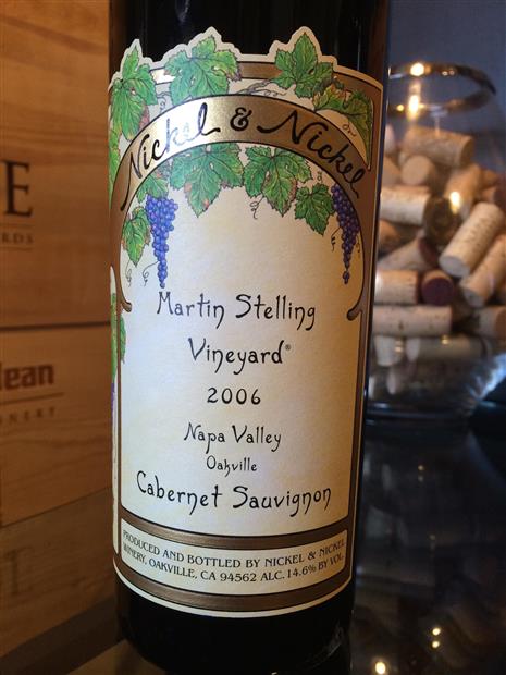尼克尼可马丁施特林赤霞珠干红Nickel & Nickel Martin Stelling Vineyard Cabernet Sauvignon