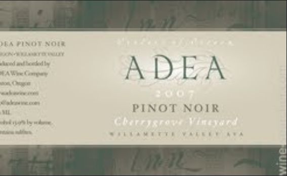 ADEA樱桃树丛园黑皮诺干红Adea Cherry Grove Vineyard Pinot Noir