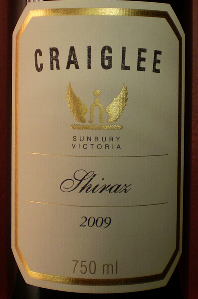 克雷利西拉干红Craiglee Vineyard Shiraz