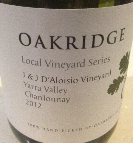 橡木岭本土园系列JJ达罗斯园霞多丽干白Oakridge Local Vineyard Series JJ DAloisio Vineyard Chardonnay