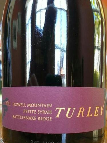 戴利响尾蛇小西拉干红Turley Petite Syrah Howell Mountain Rattlesnake Ridge