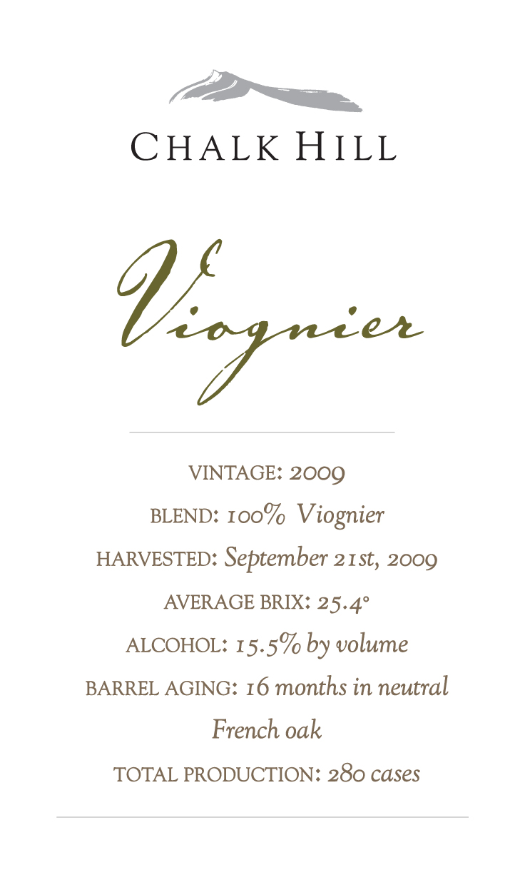 白垩山领导者维欧尼干白Chalk Hill Chairman's Viognier