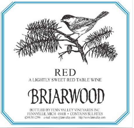 芬恩谷布莱尔伍德红Fenn Valley Vineyards Briarwood Red