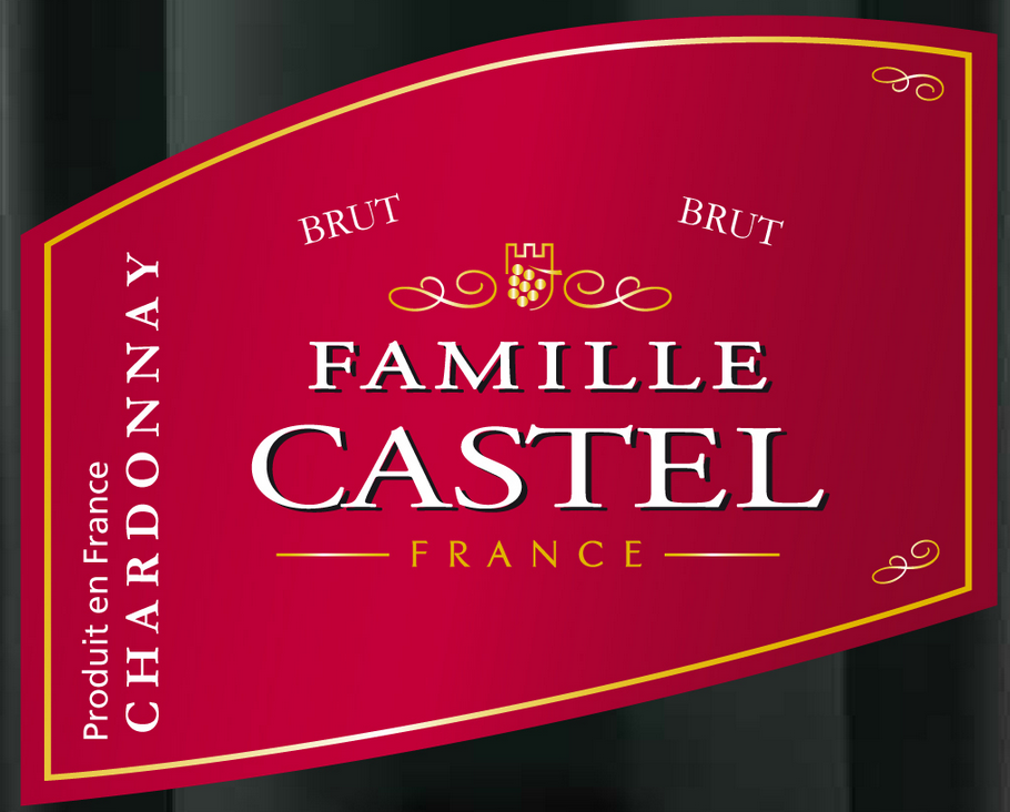 CASTEL家族牌霞多丽天然型起泡Famille Castel Chardonnay Vin mousseux Brut