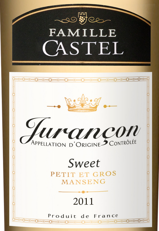 CASTEL家族牌AOC朱朗松甜白Famille Castel AOC Jurancon