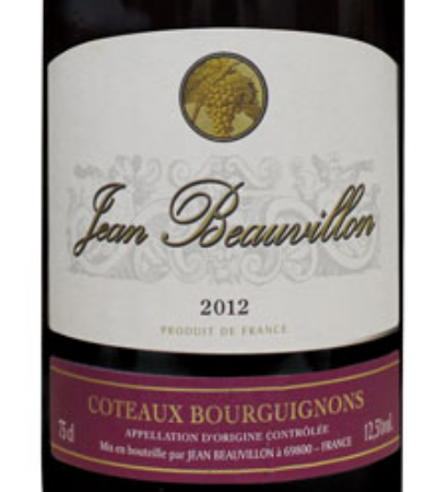 尚博龙勃艮第丘干红JEAN BEAUVILLON AOC Côteaux Bourguignons rouge