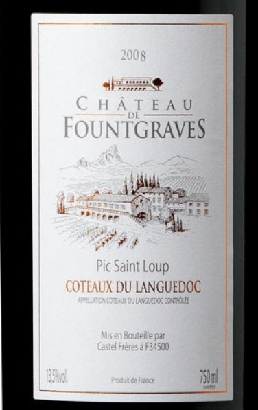 枫歌拉酒庄 AOC朗格多克干红Chateau de Fountgraves AOC Côteaux du Languedoc rouge