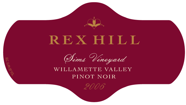 雷克斯山西姆斯园黑皮诺干红Rex Hill Sims Vineyard Pinot Noir