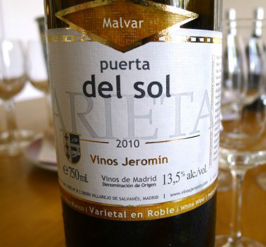 赫罗明风土系列玛娃干白Vinos Jeromin Puerta del Sol Malvar Blanca Fermentado en Barrica