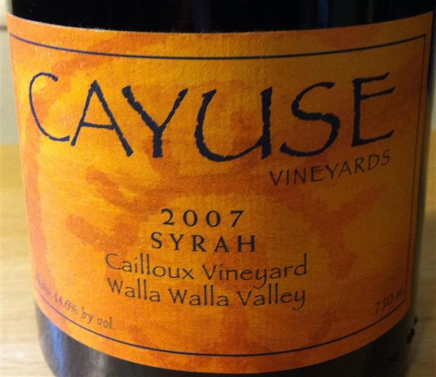 凯尤斯瓢虫园西拉干红Cayuse Syrah Cailloux Vineyard Walla Walla Valley