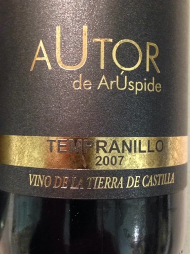 亚铎“奥特尔-亚铎”丹魄干红Bodegas Aruspide 'Autor de Aruspide' Tempranillo Vino de la Tierra