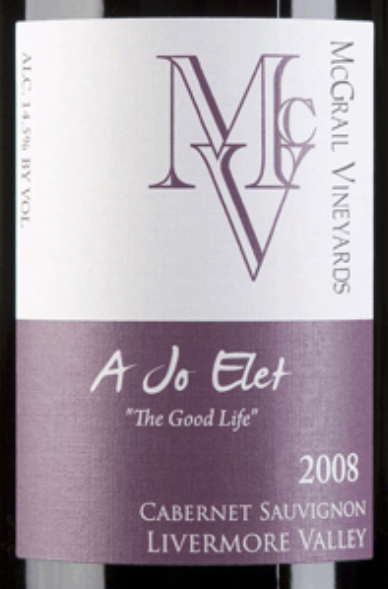 麦圭尔美好的生活赤霞珠干红McGrail A Jo Elet Cabernet Sauvignon