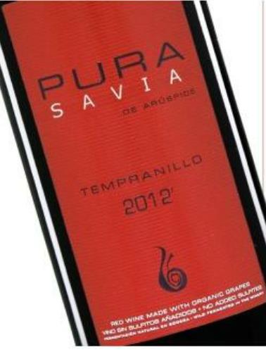 亚铎普拉-萨瓦丹魄干红Bodegas Aruspide 'Pura Savia de Aruspide' Tempranillo Vino de la Tierra