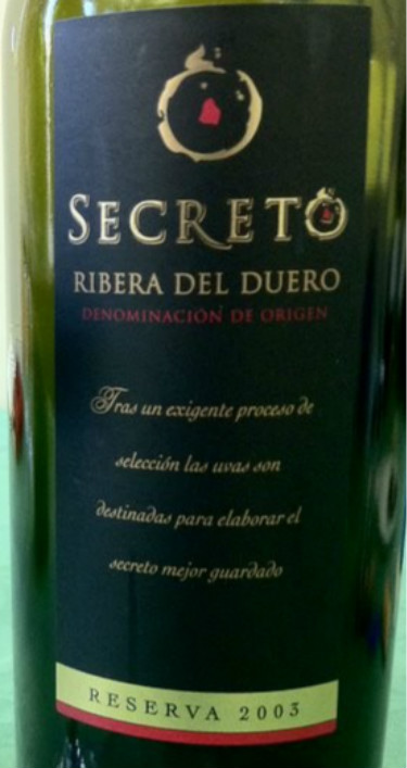 vina mayor secreto reserva tempranillo (ribera del duero)