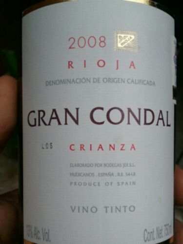 里奥哈圣地亚哥格兰康德陈酿干红Bodegas Rioja Santiago Gran Condal Crianza