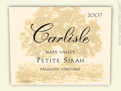 卡尔丽丝帕利塞德园小西拉干红Carlisle Palisades Vineyard Petite Sirah