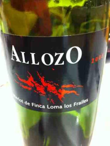 阿亚索拉玛萝丝园梅洛干红Bodegas Centro Espanolas Allozo Merlot de Finca Loma los Frailes