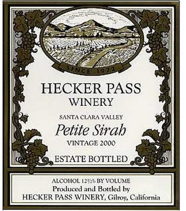 赫克帕斯精选小西拉干红Hecker Pass Petite Sirah Select