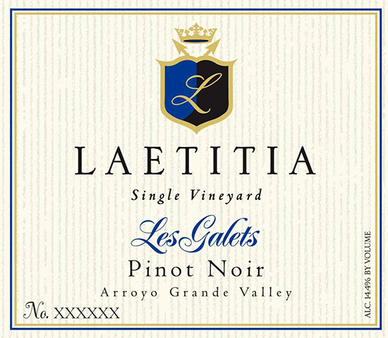 霁霞莱嘉丽单一园黑皮诺干红Laetitia Les Galets Single Vineyard Pinot Noir