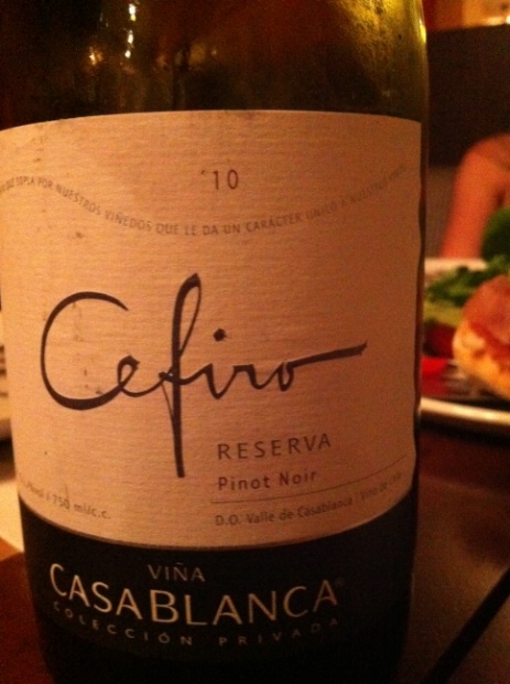 卡萨布兰卡西菲罗珍藏黑皮诺干红Vina Casablanca Cefiro Reserva Pinot Noir