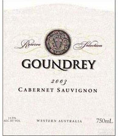 谷瑞珍藏精选赤霞珠干红Goundrey Reserve Selection Cabernet Sauvignon