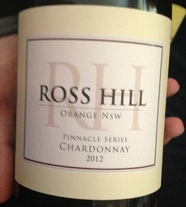 罗斯菲尔顶峰系列霞多丽干白Ross Hill Orange Nsw Pinnacle Series Chardonnay