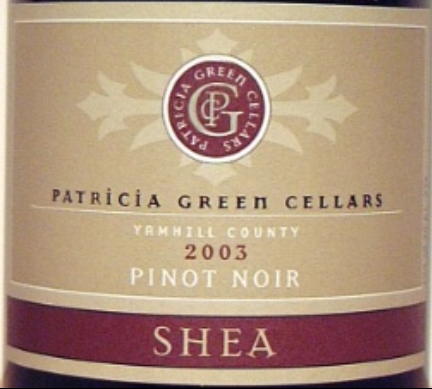 Patricia Green Pinot Noir Yamhill County Shea