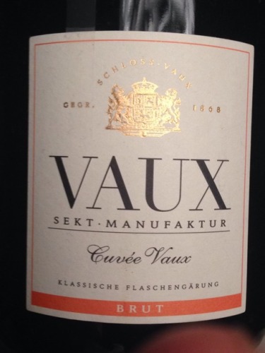 沃斯特酿气泡白葡萄酒 Sektmanufaktur Schloss Vaux AG Cuvée VAUX Sekt brut
