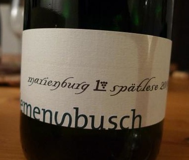 布施晚收雷司令白葡萄酒Weingut clemens busch Pündericher Marienburg Riesling Spätlese