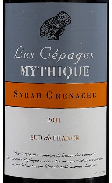 美缇克西拉歌海娜干红Les Cepages Mythique Syrah Grenache Rouge