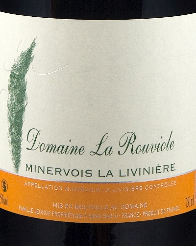 胡微乐酒庄米内瓦拉里维涅干红Domaine La Rouviole AOP Minervois Cru La Livinière