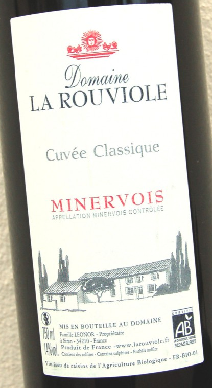 Domaine La Rouviole Minervois Cuvée CLASSIQUE