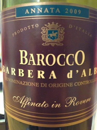 巴洛可巴贝拉干红Barocco Barbera d'Alba Affinato in Rovere