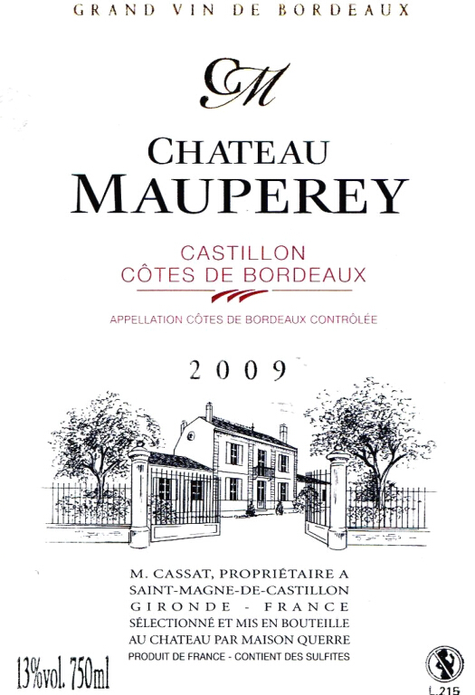 玛佩酒庄干红Chateau Mauperey