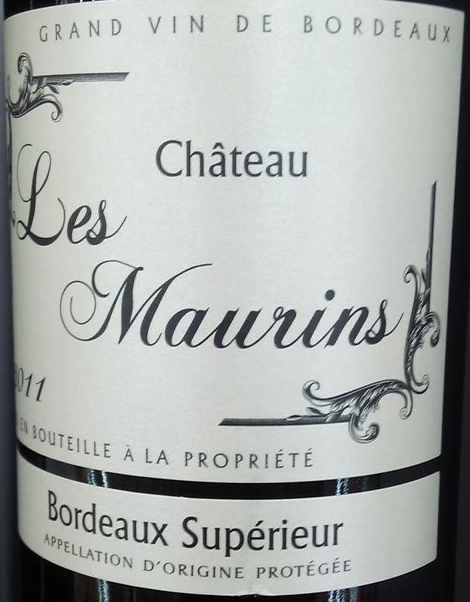 波尔多玛玲斯酒庄优质波尔多干红CHATEAU Les Maurins Bordeaux supérieur