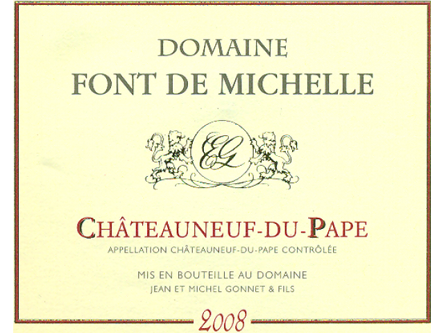 蜜雪庄园教皇新堡干红Domaine Font de Michelle Chateauneuf du Pape