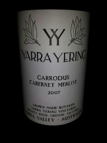 雅拉优伶卡罗达斯赤霞珠梅洛干红Yarra Yering Carrodus Cabernet Sauvignon - Merlot