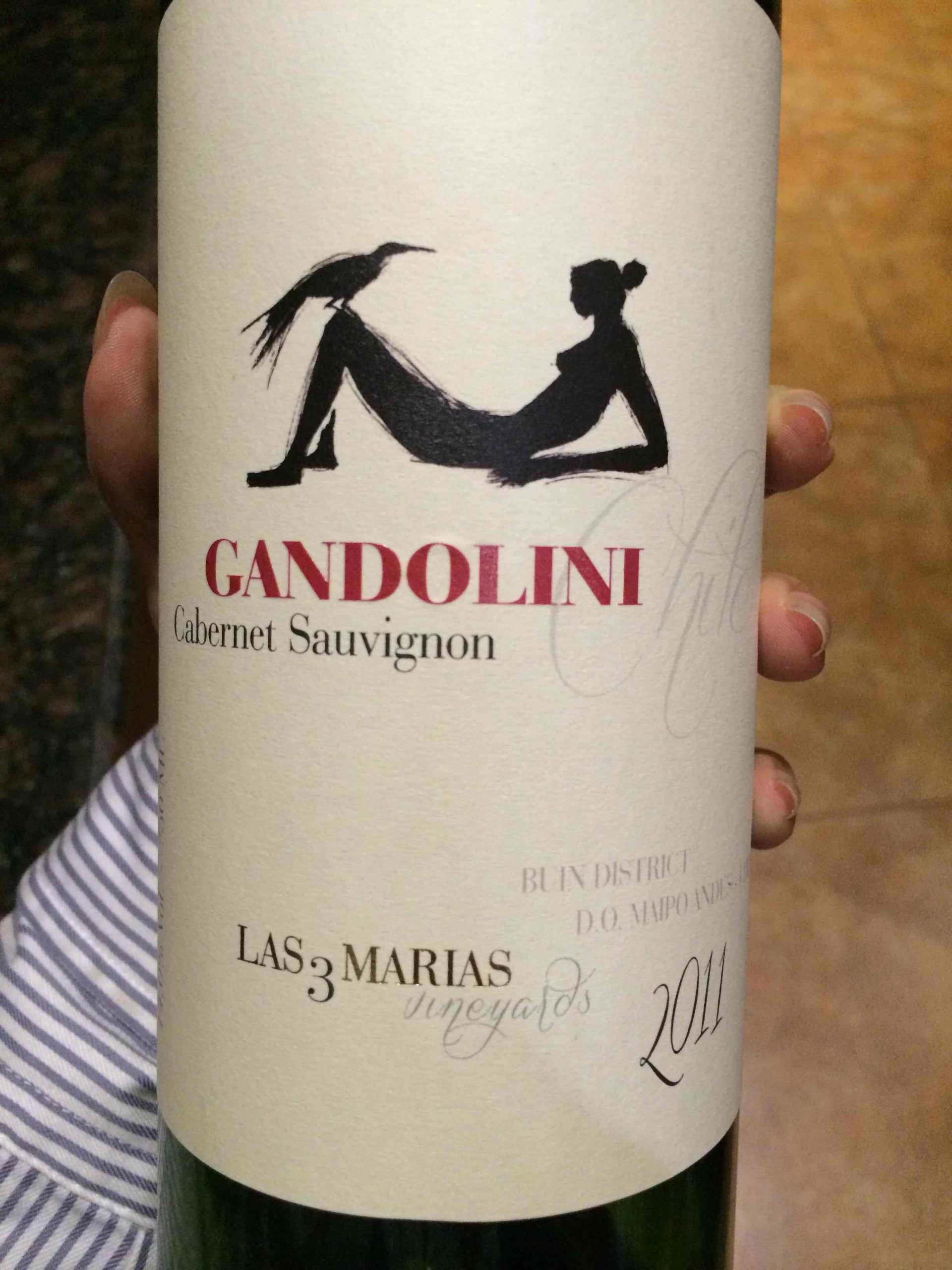 坎多利尼三玛利亚赤霞珠干红Gandolini Las 3 Marias Cabernet Sauvignon