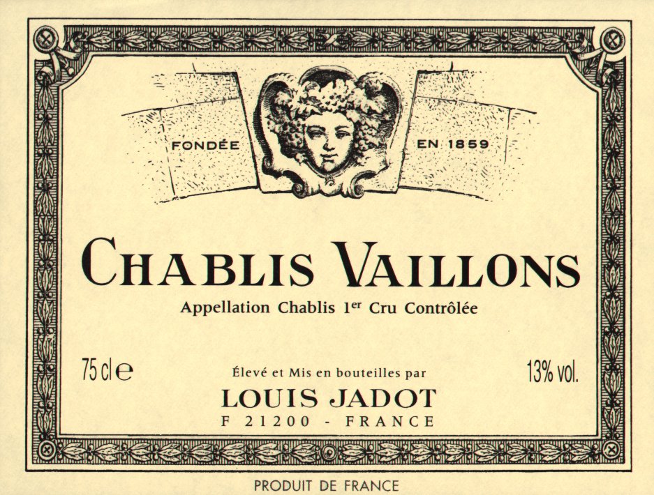 路易亚都维伦园干白Louis Jadot Vaillons Chablis