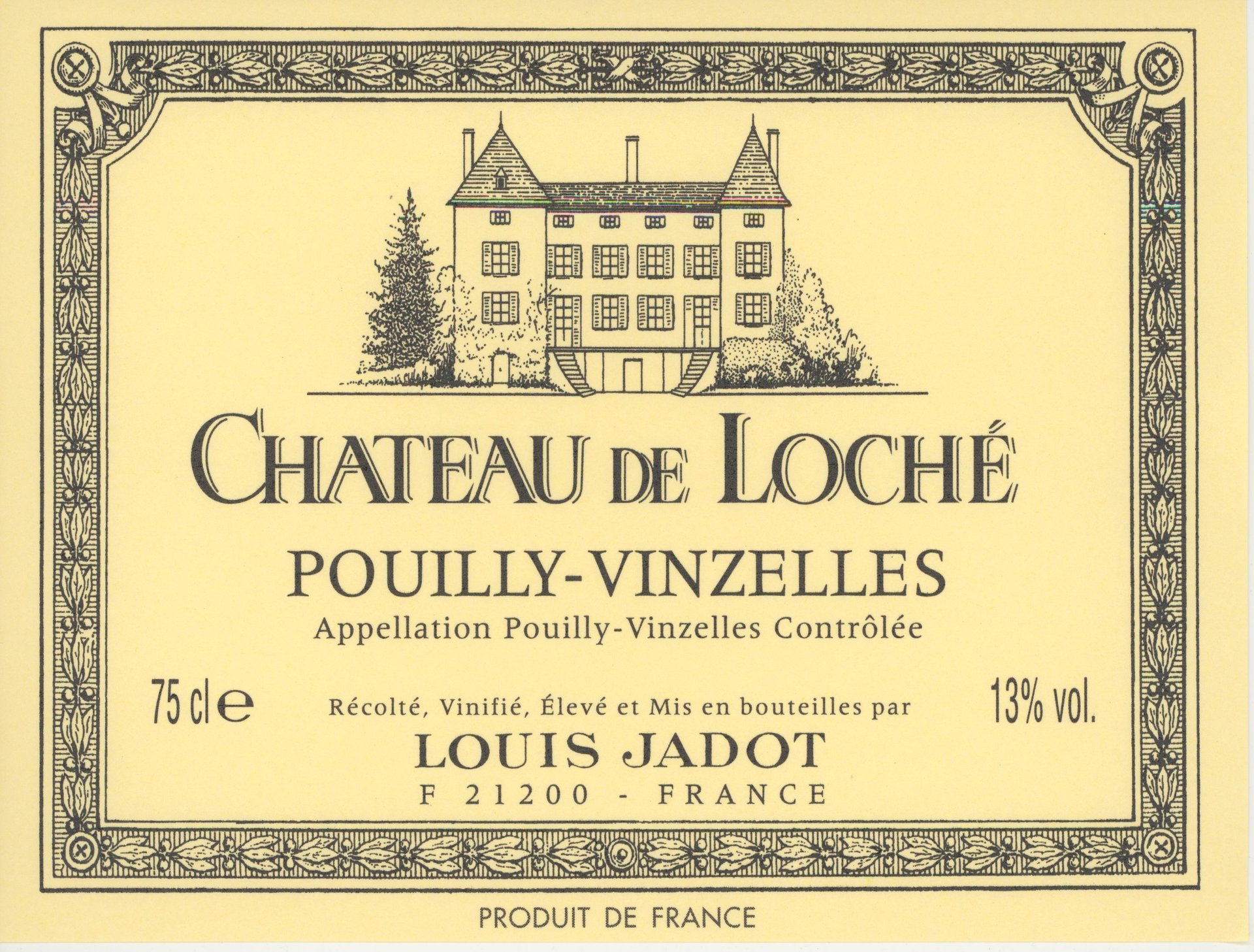 路易亚都罗什庄干白Chateau de Loche Pouilly-Vinzelles