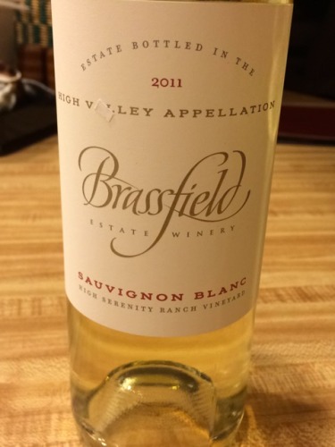 布拉斯菲尔德静园长相思干白Brassfield Estate Winery High Serenity Ranch Vineyard Sauvignon Blanc