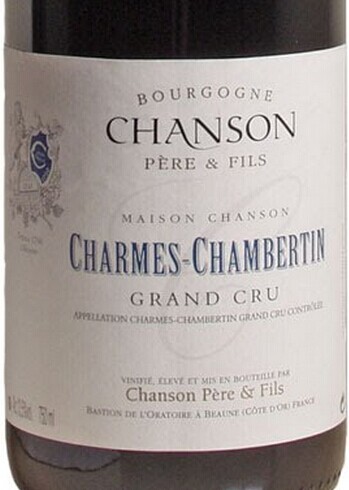 香颂香牡-香贝丹园顶级酿制干红Chanson Pere & Fils Charmes Chambertin Grand Cru
