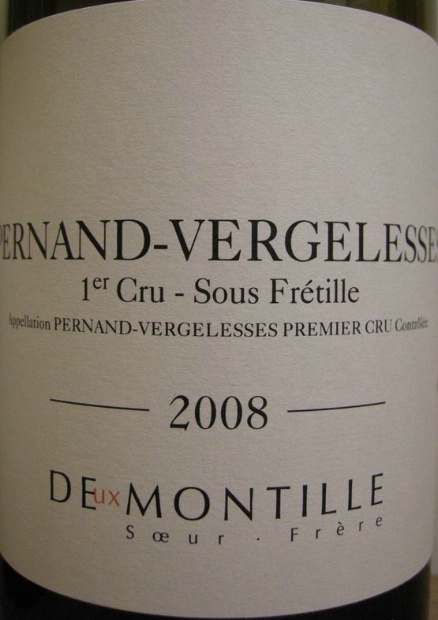 双德蒙蒂福乐迪园干白Maison Deux Montille Soeur et Frere Sous Fretille