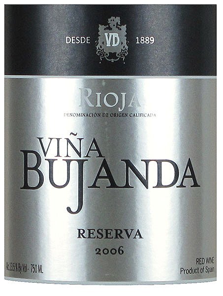 布罕达酒庄珍藏干红vina bujanda reserva tempranillo (rioja)