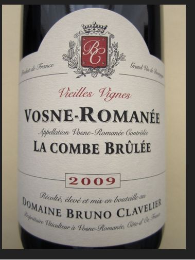利刃沃恩-罗曼尼焦糖单一园老藤干红Domaine Bruno Clavelier Vosne-Romanee La Combe Brulee