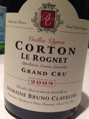 利刃哥尔顿列级园干红Domaine Bruno Clavelier Le Rognet Corton Grand Cru